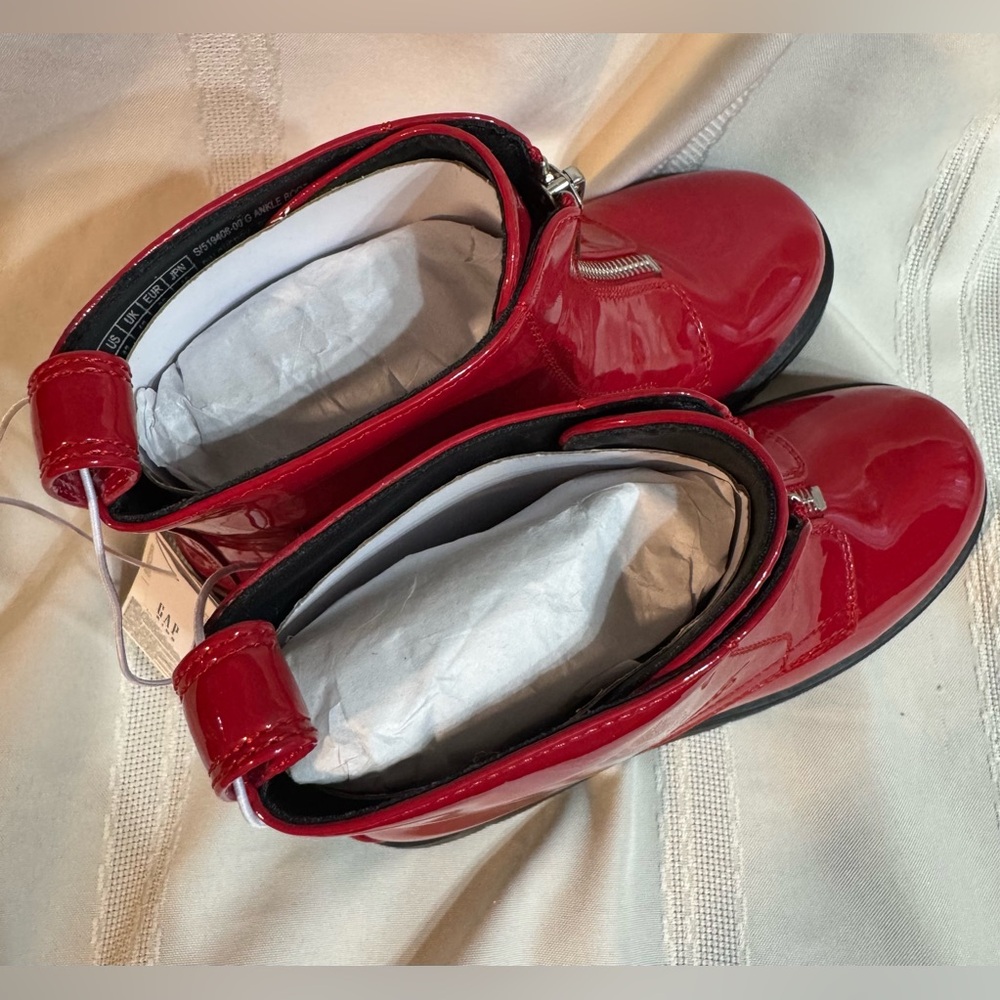 GAP Shiny Red Kids Boots - Picture 7 of 8
